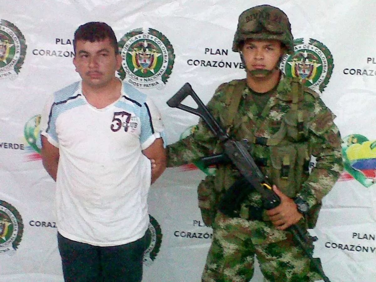 Alias Jeta de Yegua fue capturado por el Ejército en la zona rural de mesetas en el departamento del Meta.
